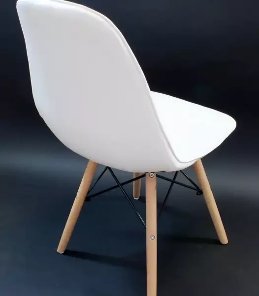 CA17C CHAISE ÉLÉGANTE CUIR BLANC